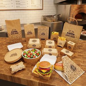 Wholesale Custom Food Boxes Burger Fries Combo Packaging Takeaway Container Manufacturer - Product Image 2