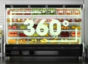 Congélateur d'affichage de réfrigérateur de laiterie de <span class=keywords><strong>fruits</strong></span> de légumes frais de vitrine de refroidisseur de Multideck ouvert commercial - Product Image 3