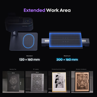 Machine laser multifonction Laserpecker LP4 pour tous les matériaux, écran tactile LED intelligent, double interrupteur lumineux, machine de gravure portable