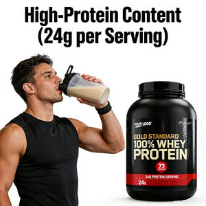 Vente chaude aux États-Unis et en Europe, OEM/ODM, poudre de protéines de lactosérum 24G 100% avec acides aminés - Isolat de protéines de lactosérum post-entraînement, sans arômes artificiels - Product Image 6