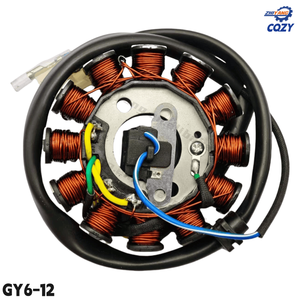 Bobine de magnéto pour <span class=keywords><strong>moto</strong></span> GY6-125, bobine de charge pour <span class=keywords><strong>moto</strong></span> GY6-150, bobine de générateur pour scooter, accessoires de moteur Gy6 - Product Image 1