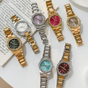 <span class=keywords><strong>Orologio</strong></span> da <span class=keywords><strong>Donna</strong></span> Scottie 9738B di Lusso con Quadrante <span class=keywords><strong>Nero</strong></span> Diamantato, Movimento al Quarzo Importato, Cinturino in Acciaio Inossidabile, Design Luminoso alla Moda, Vetro - Product Image 5