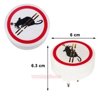 Répulsif à ultrasons pour rongeurs, à brancher, pour entrepôt intérieur, avec indicateur LED