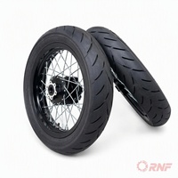 Kit de roues de conversion Supermoto à jantes larges avant et arrière, pneu semi-slick 90/90-12 pour moto tout-terrain Surron Light Bee, amélioration de marché secondaire
