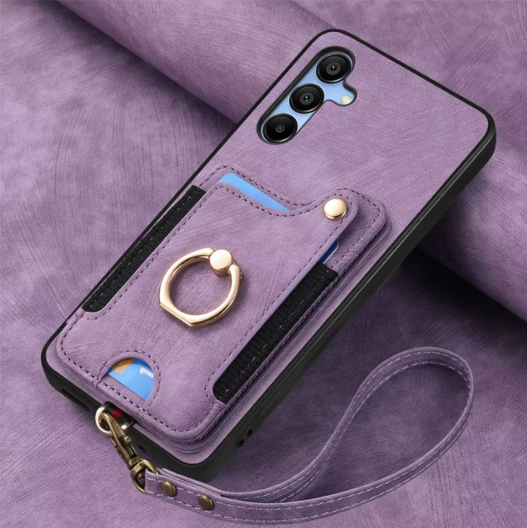 Violet clair [Lanière en cuir]