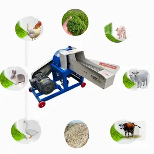 New Multi-Purpose Poultry Farm Feed Equipment Grass Chopper and Grain Grinder with Motor for Manufacturing Plants