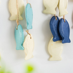 Mediterranean Style Wooden Fish <b>Wall</b> <b>Hanging</b> Multi Piece <b>Decor</b> Home Ornament - Product Image 3