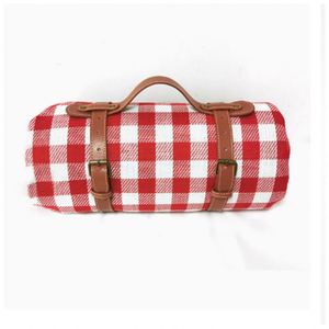 Large Waterproof Nylon Peva Portable Outdoor Picnic <b>Blankets</b> Camping <b>Beach</b> Park-Foldable Washable Inflatable Mat Foam Filling - Product Image 1