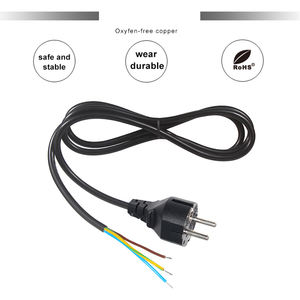 Câble d'alimentation pour moniteur LCD, câblage <span class=keywords><strong>PS3</strong></span>, 2,5 A, 250 V, prise filaire, 220 V, bobine, 3 broches, pour fer à vapeur, cordon d'alimentation EU, extrémité ouverte - Product Image 5