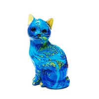 Décoration de chat créative de style européen, cadeau de vacances, artisanat en résine, ornement de chat pour chambre, bureau ou entrée