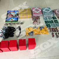 Máquina de Juegos Arcade SQX Mini, Operada con Monedas, Modelo Mario-01, Metálica, Juego Completo, Soporte en Inglés, 1 Año de Garantía, 110/220V