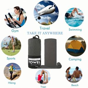High-Quality, <b>Water</b>-Absorbent, Quick-Drying Woven Microfibre Sports Towel, Complete With a Portable Cylindrical Storage <b>Pouch</b> - Product Image 5