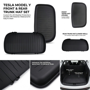 Alfombrilla para Maletero Compatible con Modelos Renovados Y/3, TPE, Delantera y Trasera, Accesorios de Modificación para Automóvil 2021-2023 - Product Image 3