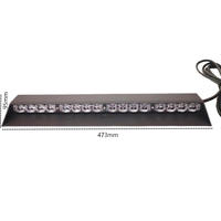 Barre lumineuse directionnelle de haute qualité 48W, éclairage de signalisation routière avec pare-soleil, ambre, blanc, rouge, bleu, avec lentille de conception nouvelle TA14V-4