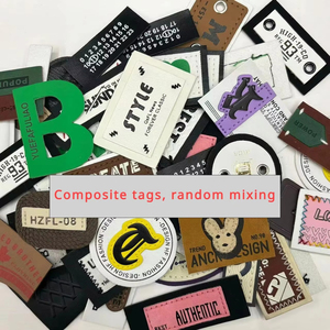 Étiquettes de vêtement tissées Étiquettes de vêtements auto-adhésives à la mode Rectangle carré découpé au laser Fabricant d'écran en soie Étiquette tissée - Product Image 3