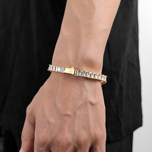 Bracelets de tennis personnalisés OEM en argent S925, style hip-hop, avec moissanite VVS1, chaîne éternité, bijoux fins, vente en gros, fabricant et fournisseur - Product Image 2
