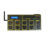 Multiprise connectée Wi-Fi 10 prises 15A US avec port LAN, compatible Zigbee, Matter, Alexa et contrôle à distance via web