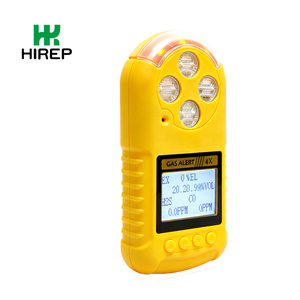 Hirep Fabriek Directe Verkoop Geel 0-30% Vol Draagbare Ex O2 Cl2 Nr 4 In 1 Dampterugwinningsmonitor Voor Benzinestations - Product Image 1