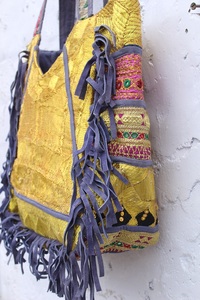 Women's Daily Use Antique Style Indian Hand Embroidered Banjara Shoulder Bag <b>Purse</b> Lightweight Cotton Lining <b>Large</b> Capacity - Product Image 3