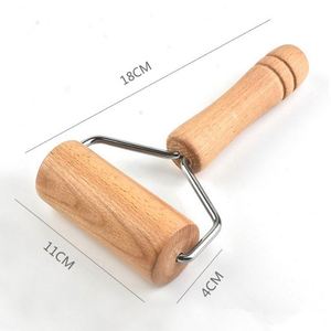 Rodillo de Masa de Madera Portátil Antiadherente, Rodillo Pequeño para Pizza, para Hornear y Cocinar en Casa - Product Image 3