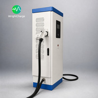 Borne de Recharge Rapide DC pour Véhicules Électriques 300kW, sur Pied, Double Connecteur, Publique, OCPP, Ultra Rapide, Surveillance à Distance, WrightCharge