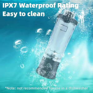 Batidora de Proteínas Portátil USB de 600 ml, Eléctrica, Recargable, Impermeable, con Tapa para Bebidas, para Uso en el Automóvil - Product Image 4