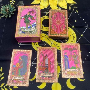 Cartes de tarot personnalisées avec bords dorés, grand format, jeu de cartes <span class=keywords><strong>Oracle</strong></span>, impression sur papier d'art 300-400 g/m², jeu d'affirmations, coins arrondis - Product Image 5