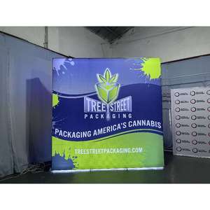 Hình chữ nhật hình <span class=keywords><strong>LED</strong></span> hộp đèn hội chợ triển lãm gian hàng hiển thị căng thẳng vải Backdrop seg pop-up quảng cáo - Product Image 3