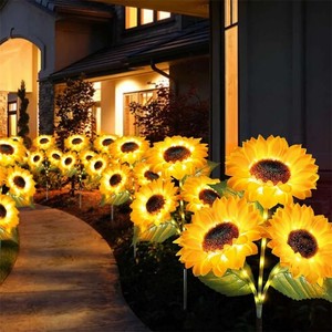 <span class=keywords><strong>Luces</strong></span> <span class=keywords><strong>Solares</strong></span> de Jardín con Forma de Girasol, <span class=keywords><strong>Luces</strong></span> <span class=keywords><strong>Solares</strong></span> Impermeables <span class=keywords><strong>para</strong></span> Exteriores, <span class=keywords><strong>para</strong></span> Jardín, <span class=keywords><strong>Patio</strong></span> Trasero, Camino, Terraza, Porche, Primavera - Product Image 6