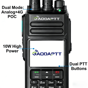Radio analogique 4G PoC Gaodaptt GD-R2 10W haute puissance, portée mondiale, double mode, talkie-walkie multi-appels, radio bidirectionnelle pour les entreprises - Product Image 4