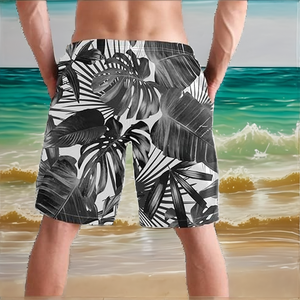 Short de bain et de plage tendance à sublimation, longueur genou, avec cordon de serrage bas, en polyester respirant, idéal pour la pêche et les activités de plein air - Meilleures ventes - Product Image 2