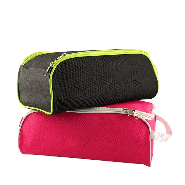 Borsa da viaggio impermeabile in cotone nero da viaggio di marca da donna, organizer per scarpe da donna, borsa da viaggio per scarpe da ballo per ragazza