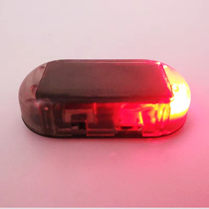 Auto-Alarmleuchte mit Solarbetrieb, Simulierter Täuschalarm, Diebstahlschutz-LED-Blinklicht mit USB-Anschluss - Product Image 2