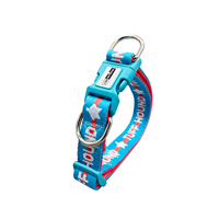 Collier universel moderne à motif lettres pour animaux de compagnie, pour chats et chiens, six couleurs, robuste, durable, de haute qualité, design bicolore, doux