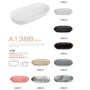 Lavabo in Ceramica Bianca da Appoggio Senza Troppopieno, Lavandino Artistico per Bagno Moderno e Minimalista - Product Image 4