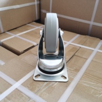 Type européen 4 pouces industrie 100mm vol pour polypropylène auto-centrage Double roulement à billes plaque pivotante roulettes