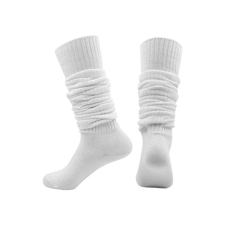 Chaussettes en laine de coton pour femmes, blanches, épaisses et chaudes, nouveau, mode, collection