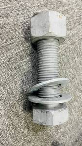 ASTM A320 L7/ ASTM A194 GR. <span class=keywords><strong>7</strong></span> tiges filetées Xylar 1 + Xylan 1424 190 <span class=keywords><strong>mm</strong></span> X <span class=keywords><strong>7</strong></span>/8\" X UN 8 et écrous - Product Image 2