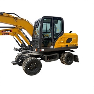 Nouvelle pelle sur pneus XE80WG de 6,9 tonnes avec moteur Yuchai et godet de 0,24 m³ – Excavatrice mobile pour la construction routière municipale – À vendre - Product Image 1