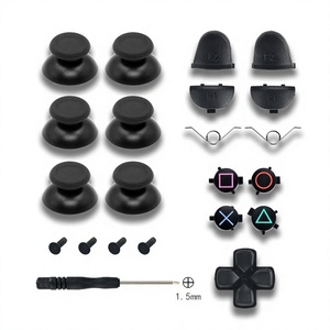 Para <span class=keywords><strong>Control</strong></span> de <span class=keywords><strong>PS4</strong></span>: Botones ABXY de Plástico Tipo Hongo, Tapas para Palancas Analógicas D-Pad, Gatillos R1/R2/L1/L2, Juego de Resortes y Kit de Tornillos para Carcasa - Product Image 3