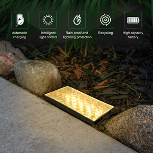 Luces Solares de Jardín en Forma de Disco - Luces Exteriores Inteligentes de Ahorro de Energía, Encendido/Apagado Automático 24H, Iluminación Impermeable para Caminos de Jardín - Product Image 1