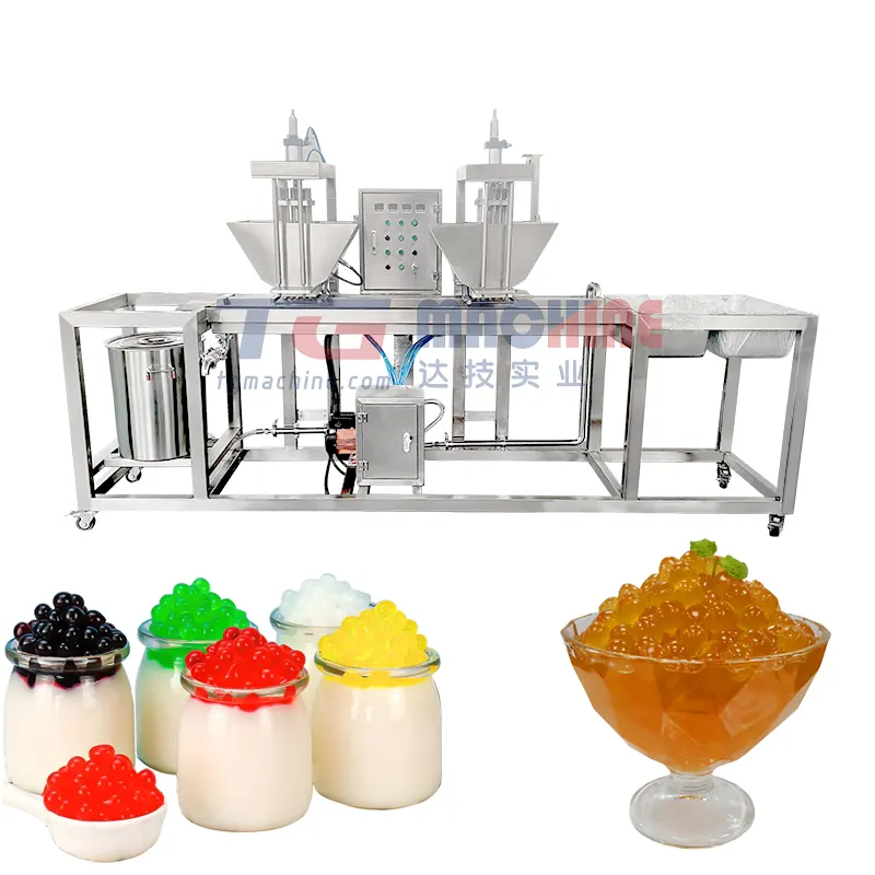 Línea de producción de bolas de agar de laboratorio 304 de alta eficiencia máquina boba de té de burbujas