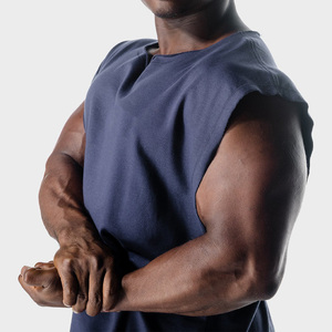 Canotta da <span class=keywords><strong>uomo</strong></span> con Stringer da palestra all'ingrosso personalizzata <span class=keywords><strong>canotte</strong></span> da <span class=keywords><strong>uomo</strong></span> in poliestere 100% canottiere da allenamento senza maniche canotta da <span class=keywords><strong>uomo</strong></span> in cotone - Product Image 4