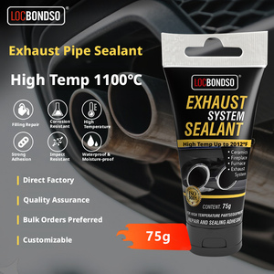 Scellant pour système d'échappement résistant aux hautes températures pour la réparation des tuyaux d'échappement et des silencieux de voiture et l'étanchéité des fuites - Product Image 2