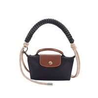 Sangle de remplacement pour sac à main en corde d'escalade torsadée épaisse faite à la main de luxe, poignée de sac en paracorde tressée, chaîne de sac à main, bandoulière, sac à main