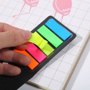 Custom PET 5 Tab Kraft Sticky Notes with Neon Page Flags, <b>Creative</b> Index Tabs for Office School Promotional <b>Gifts</b> - Product Image 3