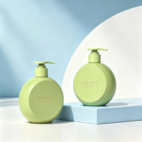 Flacon pompe à émulsion en forme de boule avec bouchon à vis en plastique PET 250 ml pour sérum et crème pour le visage