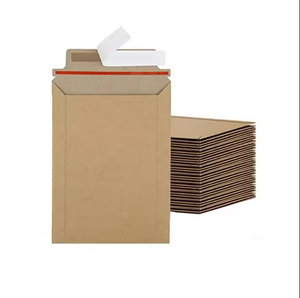 Sacchetti di cartone rigido spedizione mailer fabbrica personalizzare <span class=keywords><strong>A4</strong></span> formato buste <span class=keywords><strong>Kraft</strong></span> buccia e sigillo Hardborad.Brown o bianco - Product Image 1