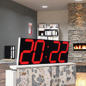 Reloj de pared <span class=keywords><strong>digital</strong></span> inteligente con 30 alarmas, temporizador de cuenta atrás, sincronización Wi-Fi y soporte de ahorro de luz diurna - Product Image 4
