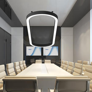 APP Control plafond suspendu lumière linéaire 30w 40w 50w suspendu bureau lumière dimmable linkable led latte lampe luminaire - Product Image 1